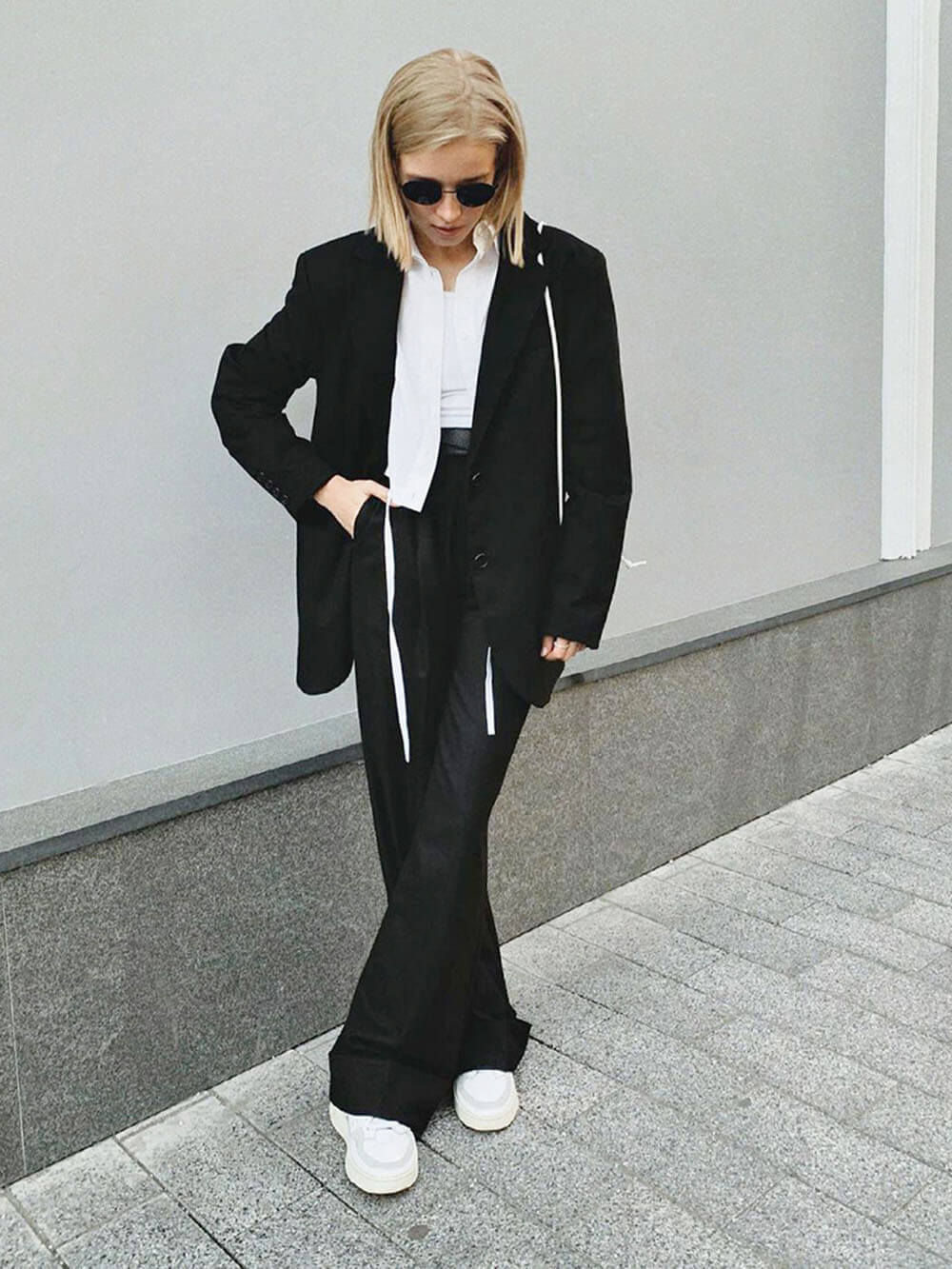 MaisonNox® | Zwarte hoge taille broek