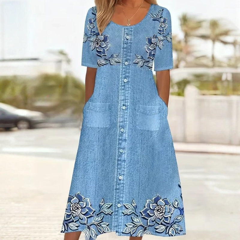 maisonnox® | Bloemenjurk in vintagestijl