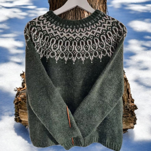 MaisonNox®– Wintertrui met Eenvoudig Gebreid Detail op de Schouders