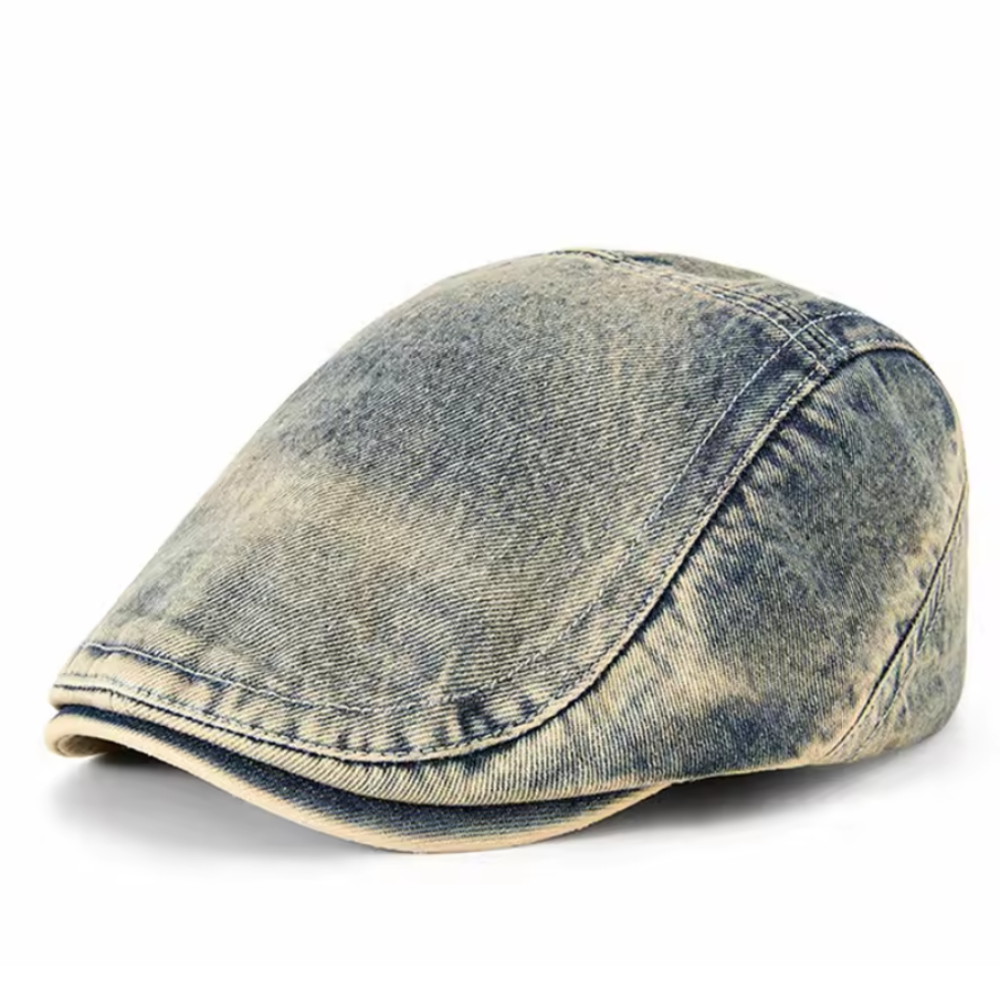 maisonnox® | Denim Flat Cap met Vintage Uitstraling (TIJDELIJK 1+1 GRATIS!)