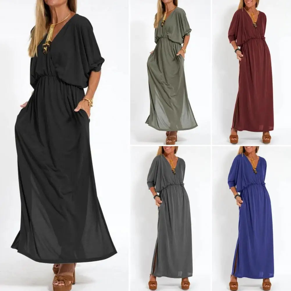 MaisonNox® | Lange Vloeiende Jurk met Unieke Stijl voor Elke Gelegenheid