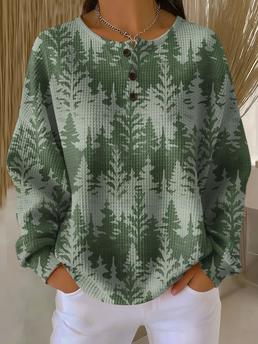 MaisonNox®| Kersttrui met Klassiek Houtmotief
