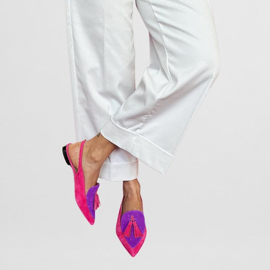 MaisonNox® | Ballerina's met Franje en Decoratieve Band