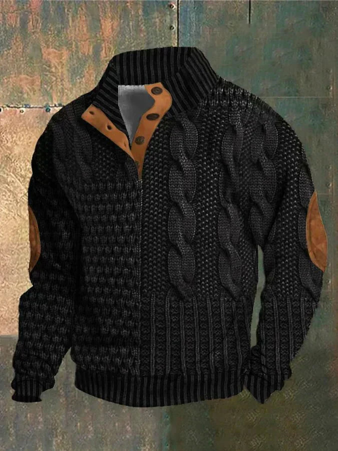 MaisonNox®| Bedrukte Herentrui met Retro Stijl en Ultiem Draagcomfort