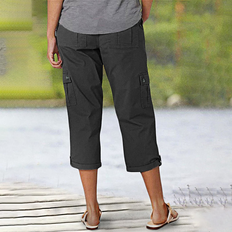 MaisonNox® | Capri Broek met Meerdere Zakken en Comfortabele Pasvorm voor Maximale Bewegingsvrijheid