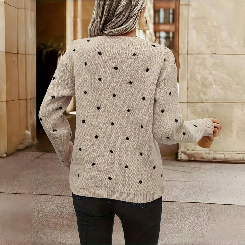 MaisonNox® | Casual Damestrui met Comfortabele Pasvorm en Tijdloze Stipstijl