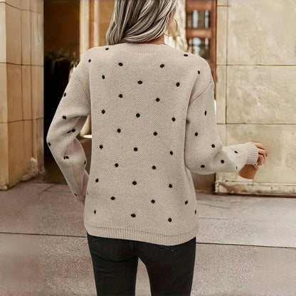 MaisonNox® | Casual Damestrui met Comfortabele Pasvorm en Tijdloze Stipstijl