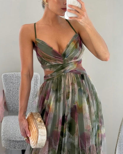 maisonnox® | Betoverende maxi-jurk met bloemenprint