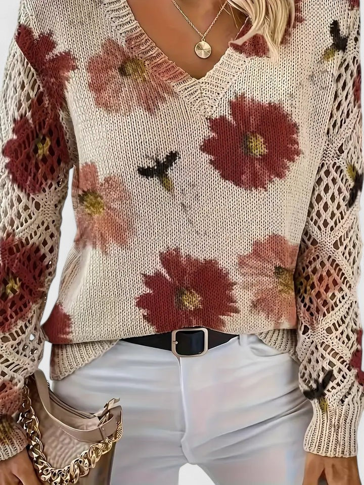 MaisonNox®| Elegante trui met bloemendessin