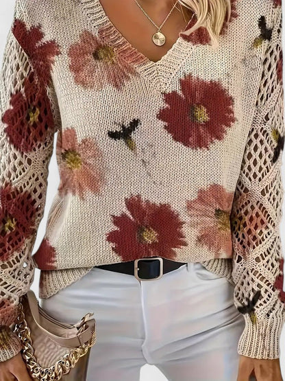 MaisonNox®| Elegante trui met bloemendessin