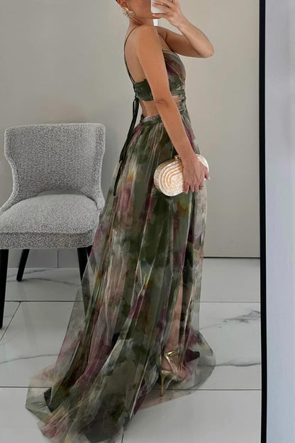 MaisonNox® | Maxi Boheemse Jurk met Romantische Bloemenprint