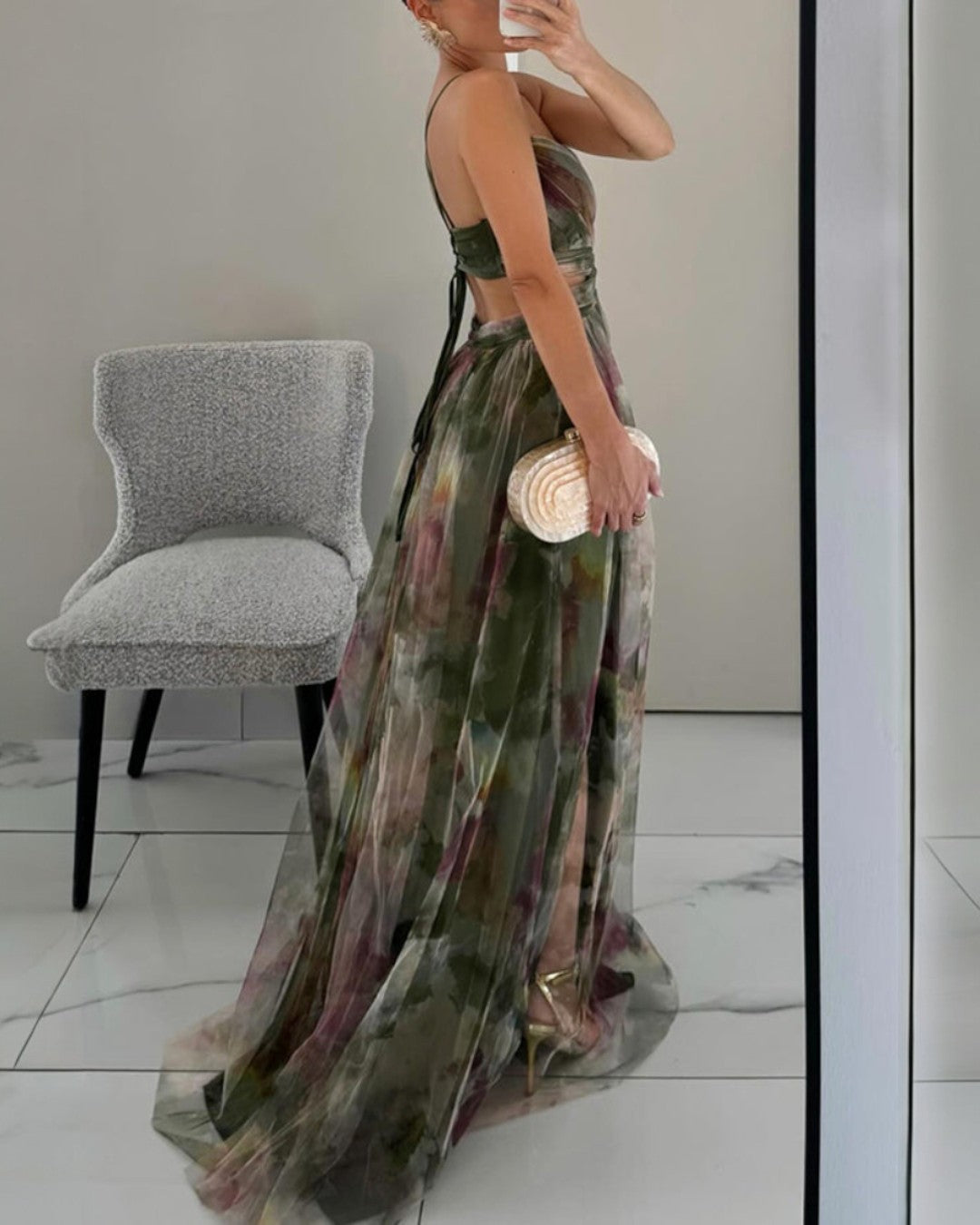maisonnox® | Betoverende maxi-jurk met bloemenprint