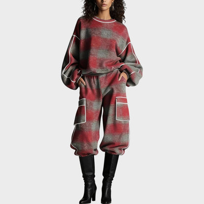 MaisonNox® | Jersey- en Broekset met ultiem comfort en flatterende look voor dagelijks en reizen