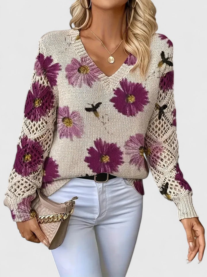 MaisonNox®| Elegante trui met bloemendessin