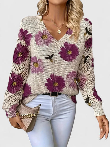 MaisonNox®| Elegante trui met bloemendessin