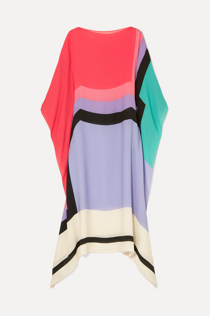 MaisonNox® | Boho Chic Caftan met Grafische Print