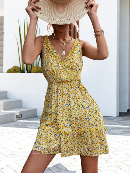 MaisonNox® | Zomerse sexy jurk met volant en V-hals voor dames