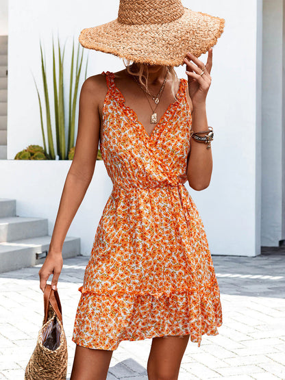MaisonNox® | Zomerse sexy jurk met volant en V-hals voor dames