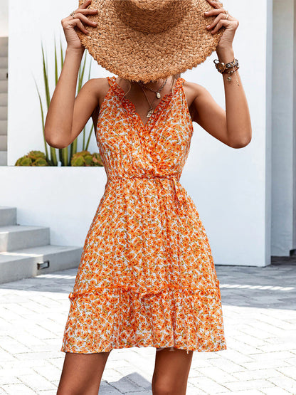 MaisonNox® | Zomerse sexy jurk met volant en V-hals voor dames