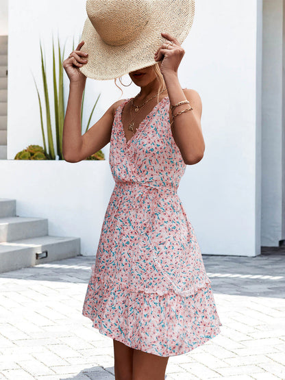 MaisonNox® | Zomerse sexy jurk met volant en V-hals voor dames