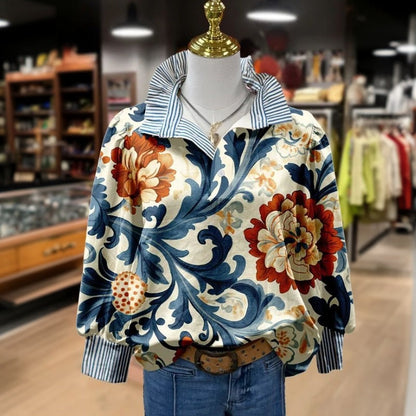 maisonnox® | Vintage blouse met bloemenprint