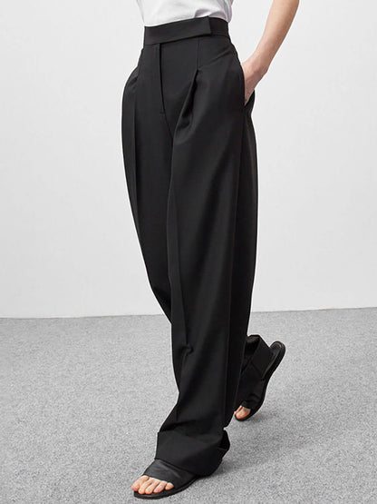MaisonNox® | Zwarte hoge taille broek