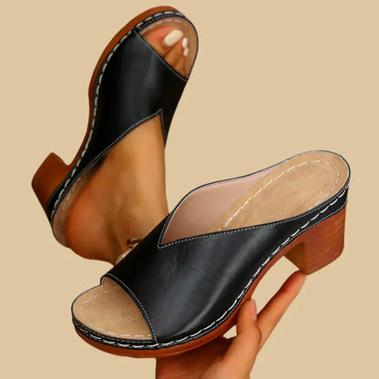 MaisonNox®| Orthopedische Sandalen met Brede Hak Elegant en Comfortabel voor Elke Dag