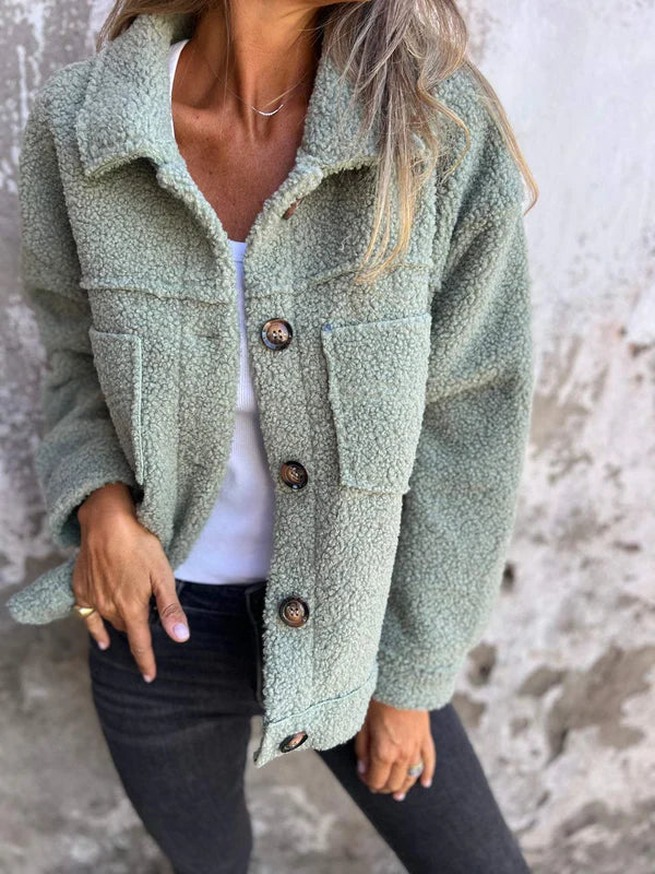 MaisonNox® | Elegante Korte Jas met Revers en Chic