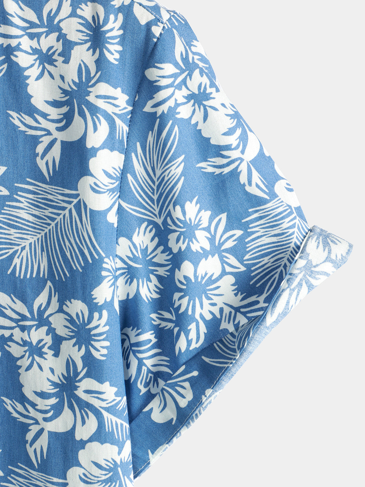 MaisonNox® | Hawaïblouse met korte mouwen en bloemenpatroon