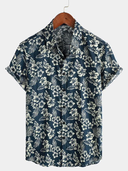 MaisonNox® | Katoenen Hawaii Overhemd met Korte Mouwen
