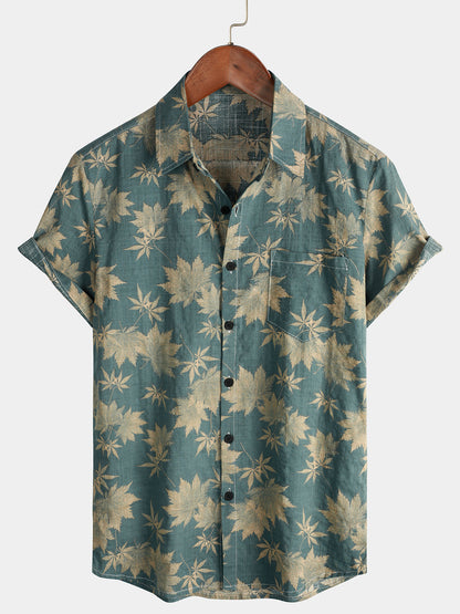 MaisonNox® | Katoenen Hawaii Overhemd met Korte Mouwen