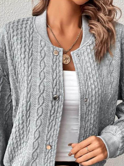 MaisonNox® | Jasje van jacquard met een ruime pasvorm