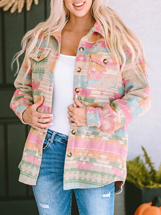 MaisonNox® | Oversized geruite multicolor jas