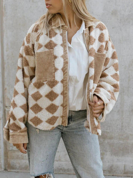 MaisonNox® | Jas met rits van fleece