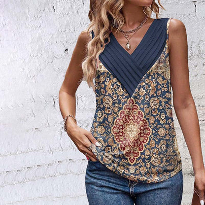 maisonnox® | Vintage tanktop met etnische print