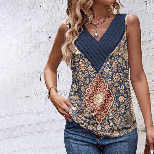 maisonnox® | Vintage tanktop met etnische print