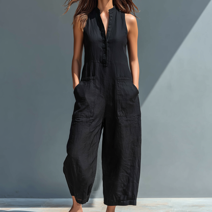 maisonnox® | Elegante mouwloze jumpsuit