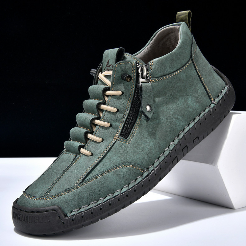 MaisonNox® | Nubuckleder Schoenen met Rits voor Mannen