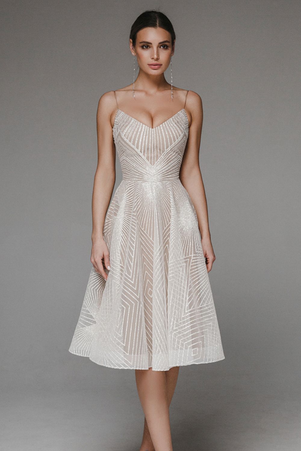 MaisonNox® | Elegante en Stralende Midi Jurk
