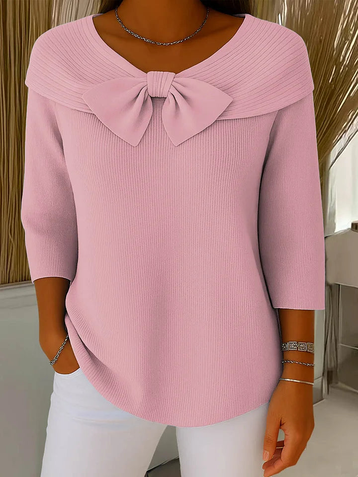 MaisonNox® | Elegante Top met Strik en Perfecte Pasvorm