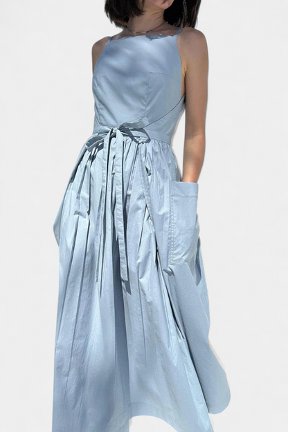 MaisonNox® | Lange Jurk met Verstelbare Lussen voor Romantische Stijl en Zomerse Comfort
