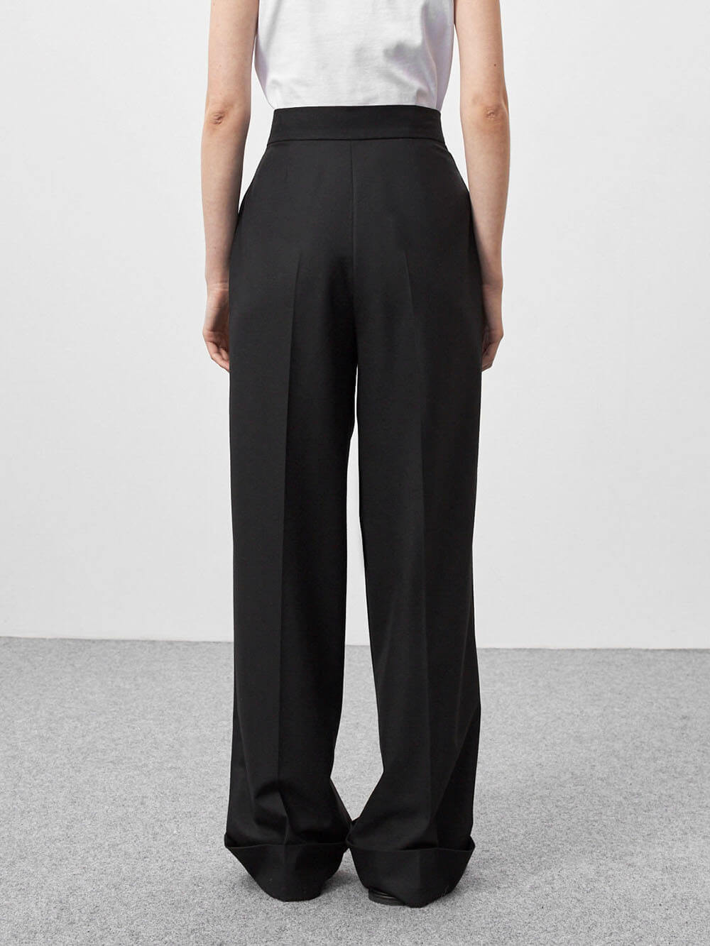 MaisonNox® | Zwarte hoge taille broek