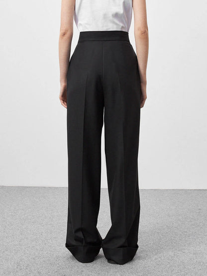 MaisonNox® | Zwarte hoge taille broek