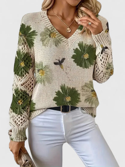 MaisonNox®| Elegante trui met bloemendessin