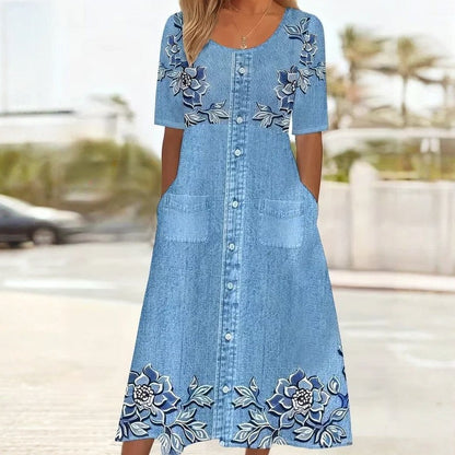 maisonnox® | Bloemenjurk in vintagestijl