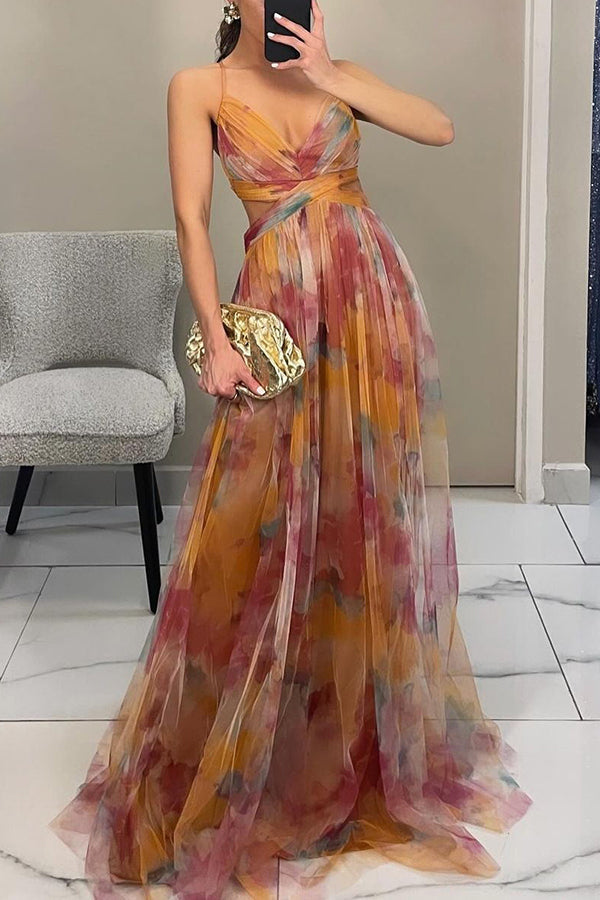MaisonNox® | Maxi Boheemse Jurk met Romantische Bloemenprint