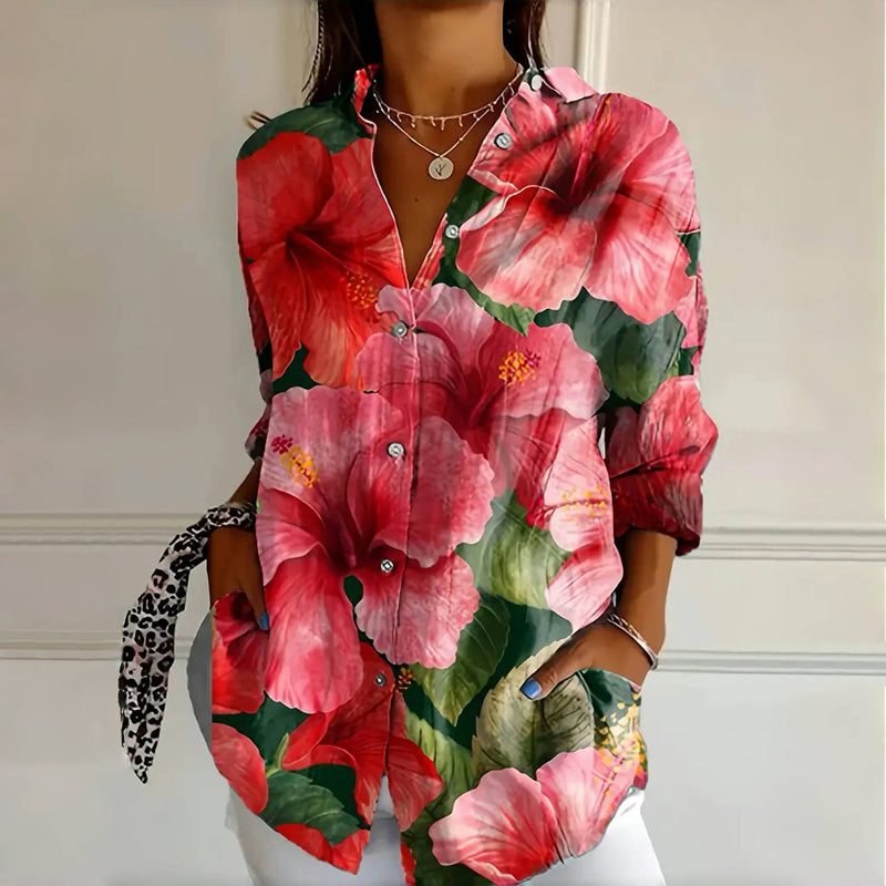 maisonnox® | Vintage Bloemenprintblouse