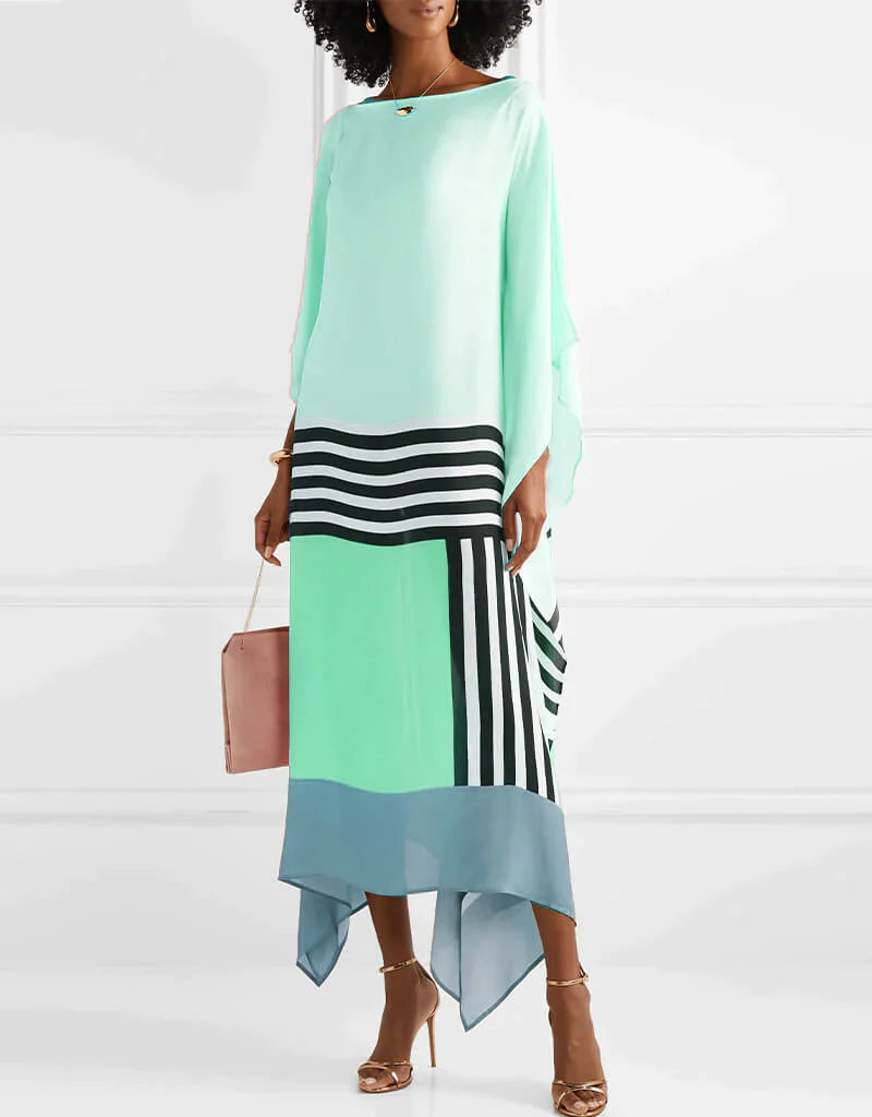 MaisonNox® | Boho Chic Caftan met Grafische Print