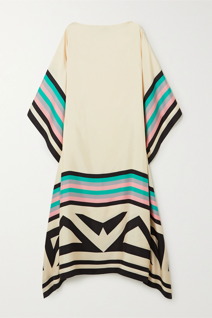 MaisonNox® | Boho Chic Caftan met Grafische Print