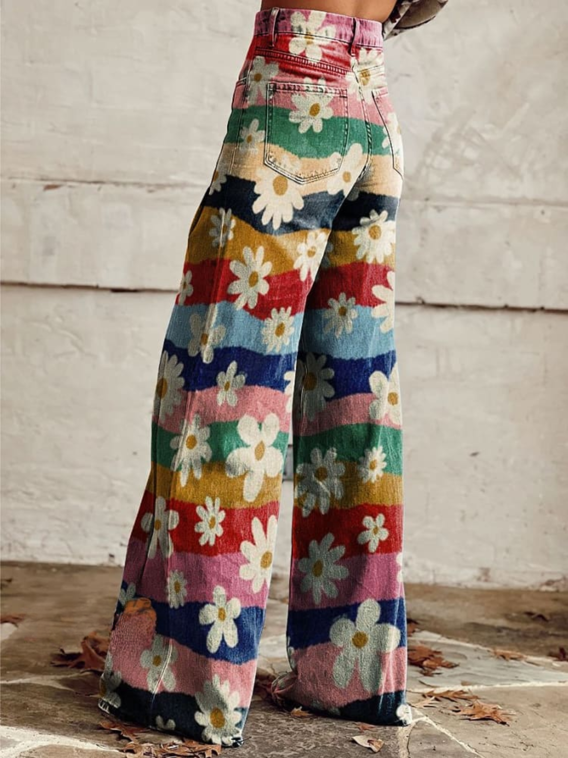 MaisonNox® | Retro Bloemen Broeken Elegant en Comfortabel